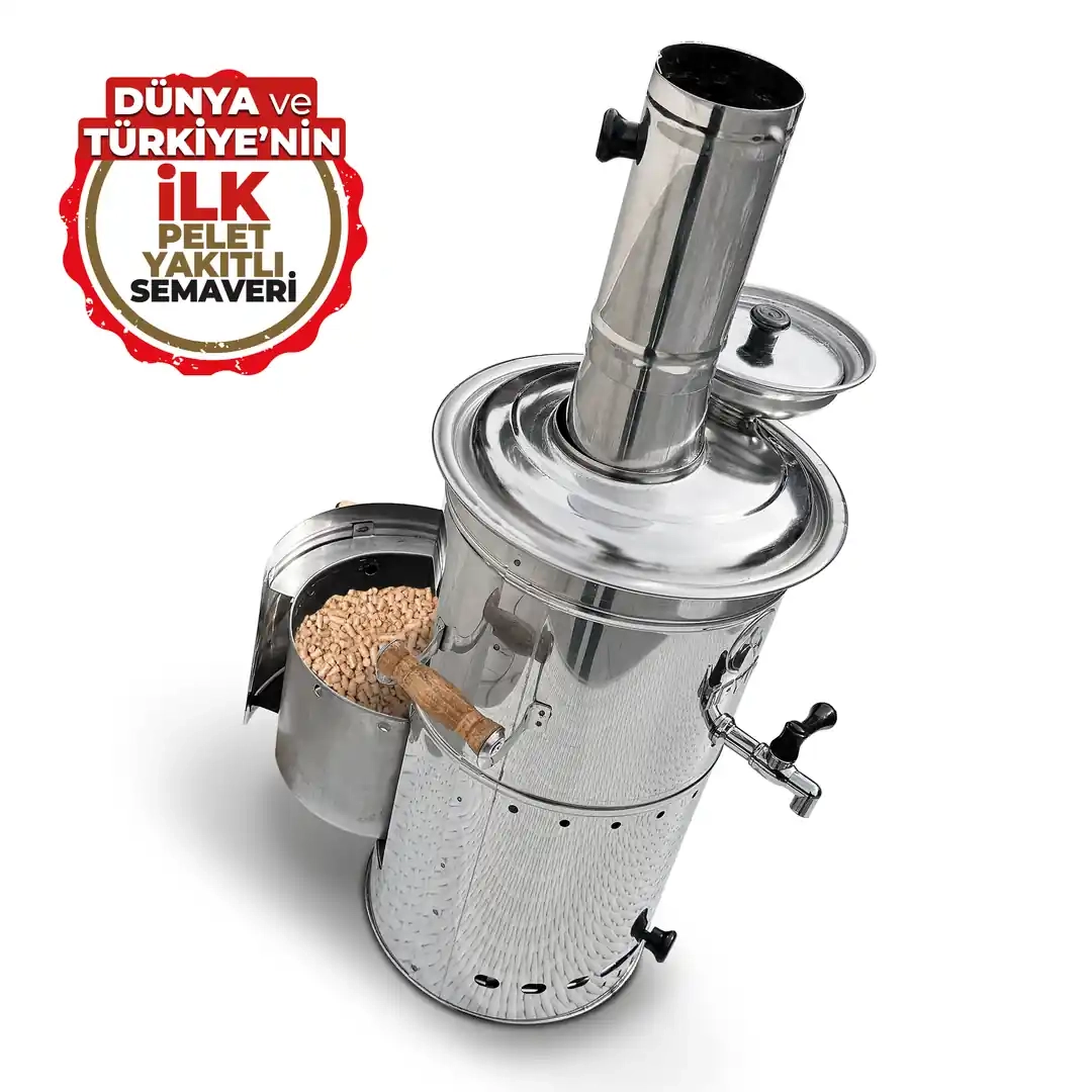 İfyıl Pelet Yakıtlı Paslanmaz Semaver 4lt